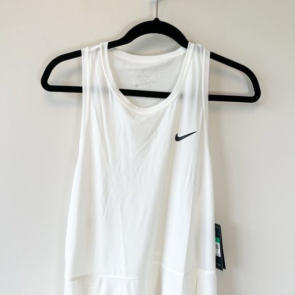 Nike Court Dri-FIT Slim Fit Advantage Tennis Exercise Dress White Size 1X NWTs - Picture 6 of 12